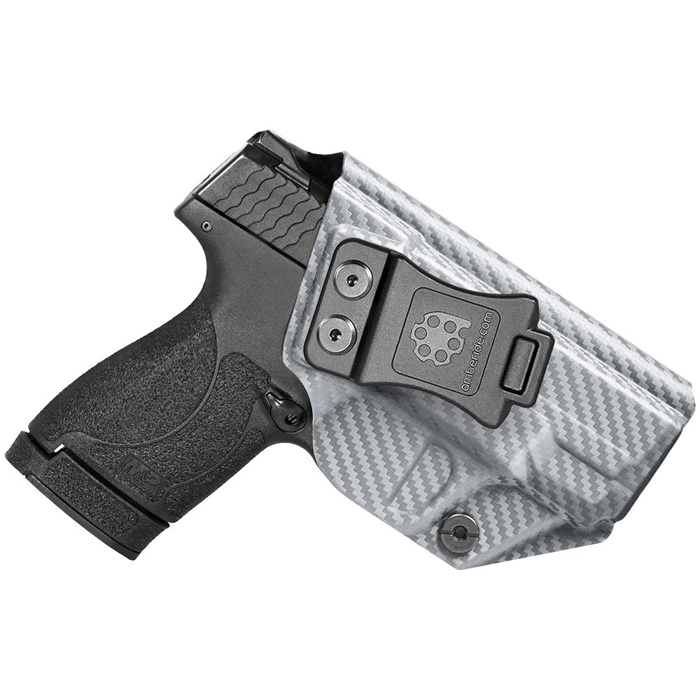 Amberide S&W Shield Plus IWB Holster,Kydex-Boltaron Inside Waistband Fit M&P Shield Plus M2.0 M1.0 3.1" 9mm/.40,Secure Retention,Quick Draw,030 Cant