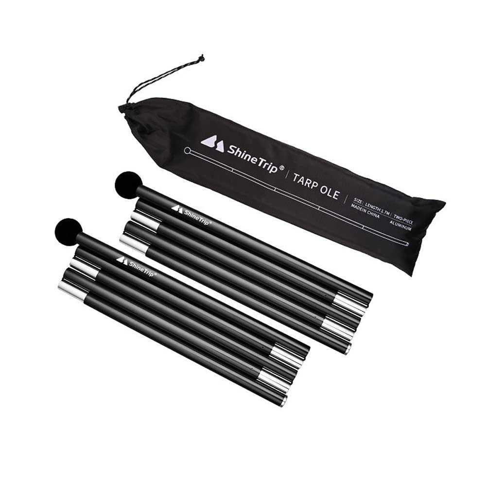Outdoor Aluminum Alloy Canopy Pole Beach Tent Support Frame Camping Accessories Top Ball Telescopic Hall Pole