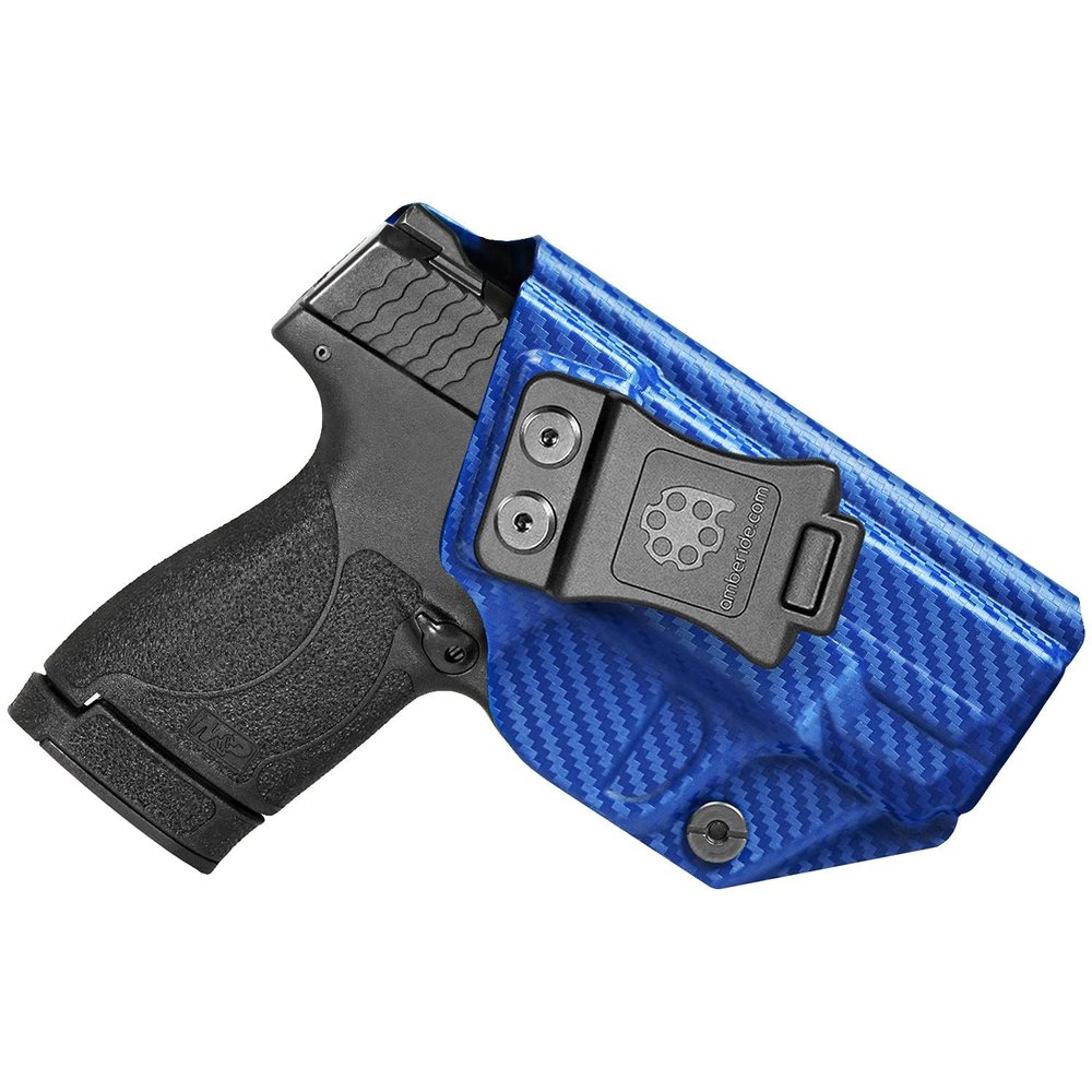 Amberide S&W Shield Plus IWB Holster,Kydex-Boltaron Inside Waistband Fit M&P Shield Plus M2.0 M1.0 3.1" 9mm/.40,Secure Retention,Quick Draw,030 Cant