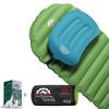 Gear Doctors Ultralight 17oz Apollo-Air Sleeping pad + Teal Anti Slip Camping Pillow Duo, 5.2 R-Value 4 Season Air Mattress with Ergonomic Ultralight Pillow The Size of A Soda Can view 1