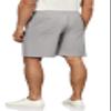 Janmid Men's Shorts Casual Classic Fit Drawstring Summer Beach Shorts with Elastic Waist and Pockets Dark Grey M view 2