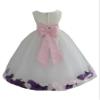 Wedding Pageant Mixed Petals Ivory Flower Girl Dress Toddler Easter Holiday 302t S view 1