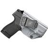Amberide S&W Shield Plus IWB Holster,Kydex-Boltaron Inside Waistband Fit M&P Shield Plus M2.0 M1.0 3.1" 9mm/.40,Secure Retention,Quick Draw,030 Cant view 1