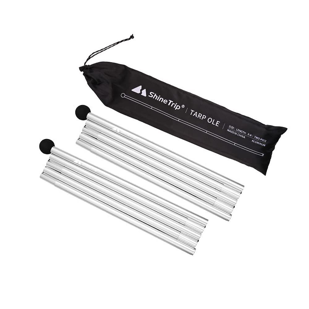 Outdoor Aluminum Alloy Canopy Pole Beach Tent Support Frame Camping Accessories Top Ball Telescopic Hall Pole