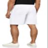 Janmid Men's Linen Casual Classic Fit Short Drawstring Summer Beach Shorts with Pockets White M view 2