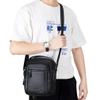 Leather Shoulder Messenger Bag Handbag for Men Outdoor Travel Business Crossbody Small Briefcase Phone Wallet Tote Camping Casual Sling Daypack Black view 2