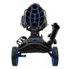 KVV 3 Wheel 360 Rotating Front Wheel Golf Push Cart Open and Close in ONE Second-Free Umbrella Holder Included(Black/Blue) view 3