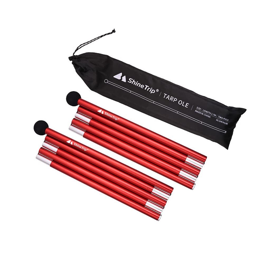 Outdoor Aluminum Alloy Canopy Pole Beach Tent Support Frame Camping Accessories Top Ball Telescopic Hall Pole