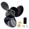 Aluminum Interchangeable Outboard Propeller 13 1/4x17 Pitch with F30 Hub Kits Compatible for Tohatsu&Nissan 60-140 with 15 Spline Tooth view 1