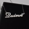 Aoloshow Stainless Steel Silver Julian Heart Name Necklace Charm Pendant Jewelry for Mom Best Friends view 3