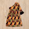 Digood Little Girls Dashiki African Dresses,Toddler Baby Kids Ethnic Style Sloping Shoulder Party Dress Clothes(Multicolor,4-5 Years) view 3