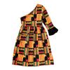 Digood Little Girls Dashiki African Dresses,Toddler Baby Kids Ethnic Style Sloping Shoulder Party Dress Clothes(Multicolor,4-5 Years) view 4