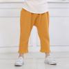 Digood Kids Active Athletic Pants,Toddler Kids Baby Boy Girl Child Solid Color Linen Pleated Harem Pant Clothes(Yellow,6-12 Months) view 2