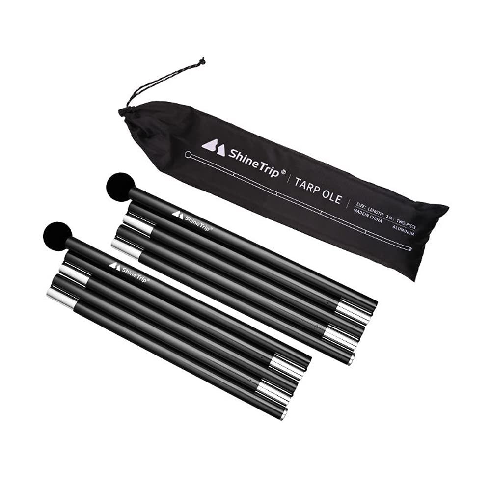 Outdoor Aluminum Alloy Canopy Pole Beach Tent Support Frame Camping Accessories Top Ball Telescopic Hall Pole
