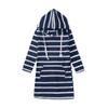 Digood Girls Formal Pageant Gown Dress,Teen Kids Girls Long Sleeve Stripe Slim Pencil Skirt Hooded Princess Dress(Navy,7-9 Years) view 2