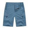 BASUDAM Men's Cargo Hiking Shorts Stretch Quick Dry Lightweight Work Shorts 6 Pockets for Camping Travel Light Blue 34 view 1