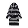 Digood Girls Formal Pageant Gown Dress,Teen Kids Girls Long Sleeve Stripe Slim Pencil Skirt Hooded Princess Dress(Black,7-9 Years) view 2