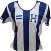 Camisa Seleccion de Honduras, La Camisa del pas que te vo nacer, Colores Azul y Blanco Con la H Bordada (Rayada Blanca y Azul, Medium) view 4
