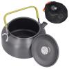 Tea Kettle Water Pot, 1.2L Camping Water Boilling Pot, Aluminium Alloy Water Teapot Coffee Kettle Fast Water Boiling Picnic Outdoor Wild Camping Essential Tool, Bbq Tools view 1