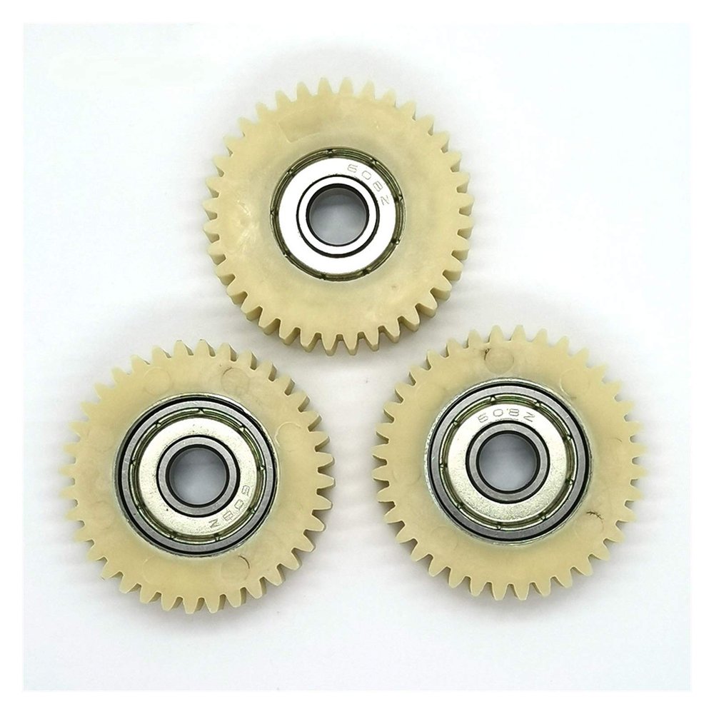 KHJK CHFENG-GG 3pcs 36 Teeth 38mm OD for Electrical Bike Engine PA66 Plastic for Bicycle Motor Tricycle Clutch Gearbox Spur Nylon Gears