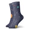 GULTMEE Fashion Compression Socks,Zodiac And Planets Colorful Pattern Galaxy Universe Science Illustration,Performance Polyester Cushioned Athletic Crew Socks for Running,Athletic, -12 inch view 1