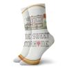 GULTMEE Fashion Compression Socks,Retro Hoop Crossstitch Motif Needlework Sewing Design Trailer Home Print,Performance Polyester Cushioned Athletic Crew Socks for Running,Athletic, -12 inch view 1