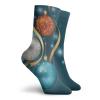 GULTMEE Funky Colorful Cushion Sport Socks,Vivid Classical Baubles With Ribbons And Different Patterns Abstract,Athletic Cushioned Running Performance Crew Socks For Men/Women, -12 inch view 2