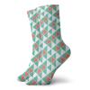 GULTMEE Funny Compression Socks Women and Men,Geometric Triangles Retro Soft Tones Tribal Inspirations Artsy Pattern,Best for Circulation,Running,Athletic,Nurse,Travel, -12 inch view 1