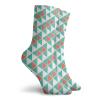 GULTMEE Funny Compression Socks Women and Men,Geometric Triangles Retro Soft Tones Tribal Inspirations Artsy Pattern,Best for Circulation,Running,Athletic,Nurse,Travel, -12 inch view 2