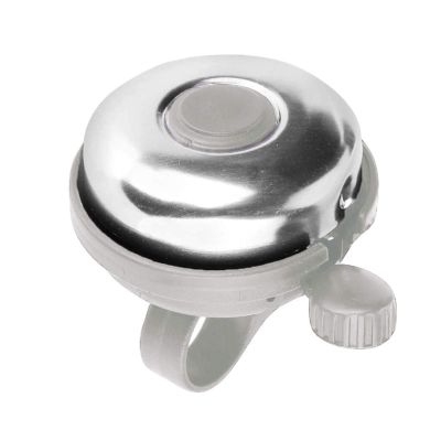 Bicycle Accessories Aluminum Bike Bell Right Hand Bicycle Bike Bell Aluminum Loud Crisp Horn Sound Alarm for Safety Cycling Handlebar Ringer Bike Parts (Color : Silver)