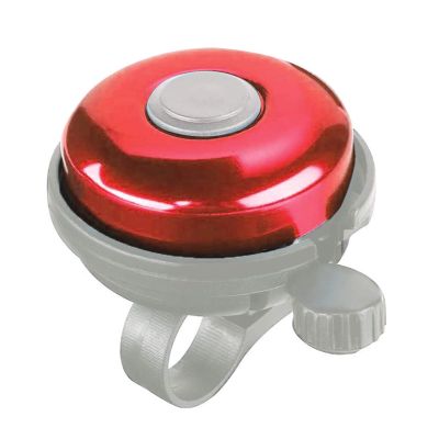 Bicycle Accessories Aluminum Bike Bell Right Hand Bicycle Bike Bell Aluminum Loud Crisp Horn Sound Alarm for Safety Cycling Handlebar Ringer Bike Parts (Color : Red)