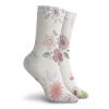 GULTMEE Fashion Compression Socks,Charming And Continuous Flowers Leaves And Butterflies In Pastel Tones,Performance Polyester Cushioned Athletic Crew Socks for Running,Athletic, -12 inch view 2