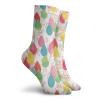 GULTMEE Funny Compression Socks Women and Men,Color Droplets With Cherry Branches Leaves Curved Lines Autumn Background Design,Best for Circulation,Running,Athletic,Nurse,Travel, -12 inch view 2