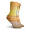 GULTMEE Fashion Compression Socks,Sunset Over The Ocean With Palm Tree And Wooden Deck Horizon View Image Tropical,Performance Polyester Cushioned Athletic Crew Socks for Running,Athletic, -12 inch view 2