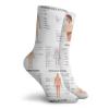 GULTMEE Funny Compression Socks Women and Men,Complete Chart Of Different Organ Body Structures Cell Life Medical Illustration,Best for Circulation,Running,Athletic,Nurse,Travel, -12 inch view 2