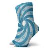Fashion Compression Socks,Computer Rendered Abstract Fractal Design Rotary Turning Futuristic Hole Tube Whirl Design,Performance Polyester Cushioned Athletic Crew Socks for Running,Athletic, -12 inch view 1