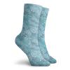 GULTMEE Fashion Compression Socks,Stylized Hand Drawn Sky View Interlacing Repetitive Cloud Pattern,Performance Polyester Cushioned Athletic Crew Socks for Running,Athletic, -12 inch view 2