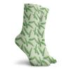 GULTMEE Funny Compression Socks Women and Men,Sparse And Jumbled Pattern Of Tropical Banana Plant Leaves,Best for Circulation,Running,Athletic,Nurse,Travel, -12 inch view 2