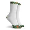 New Year Funny Compression Socks Women and Men,Xmas Themed Garland With Candy Canes Ribbons Colorful Baubles And Bells Winter,Best for Circulation,Running,Athletic,Nurse,Travel,Multicolor -12 inch view 2
