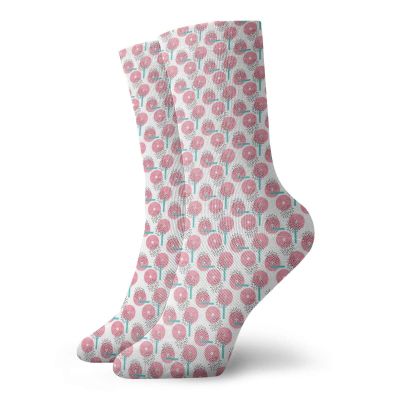 GULTMEE Funky Colorful Cushion Sport Socks,Modernist Art Design Circles Dots And Bars Geometric Print,Athletic Cushioned Running Performance Crew Socks For Men/Women, -12 inch
