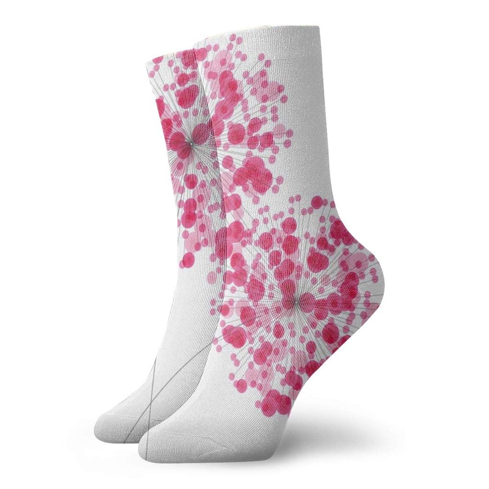 GULTMEE Funny Compression Socks Women and Men,Conceptual Dandelion Design Bouquet Modern Flower Arrangement Gardening Plant Romantic,Best for Circulation,Running,Athletic,Nurse,Travel, -12 inch