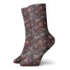 GULTMEE Fashion Compression Socks,Murky Grunge Blooms Rainy Classic Floral Background Pastel Motifs,Performance Polyester Cushioned Athletic Crew Socks for Running,Athletic, -12 inch view 1