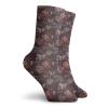 GULTMEE Fashion Compression Socks,Murky Grunge Blooms Rainy Classic Floral Background Pastel Motifs,Performance Polyester Cushioned Athletic Crew Socks for Running,Athletic, -12 inch view 2