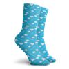 GULTMEE Funny Compression Socks Women and Men,Simple Clear Blue Sky With White Clouds Flying Planes And Traces,Best for Circulation,Running,Athletic,Nurse,Travel, -12 inch view 2