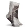 GULTMEE Funky Colorful Cushion Sport Socks,Tyrannosaurus Rex Remains Photo Tilt Shot With Dramatic Cloudy Sky,Athletic Cushioned Running Performance Crew Socks For Men/Women, -12 inch view 2