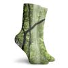GULTMEE Fashion Compression Socks,Jungle View With Waterfall Rocks And Trees Natural Beauty In Wild Atmosphere,Performance Polyester Cushioned Athletic Crew Socks for Running,Athletic, -12 inch view 2