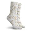 Funky Colorful Cushion Sport Socks,Summer Theme Sepia Roses With Leaves And Branches Nature Botanical Design Art Print,Athletic Cushioned Running Performance Crew Socks For Men/Women, -12 inch view 2