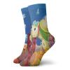 GULTMEE Funny Compression Socks Women and Men,Funny Cartoon Character Carrying Kids Underwater Coral Reef Octopus Nursery Design,Best for Circulation,Running,Athletic,Nurse,Travel, -12 inch view 1