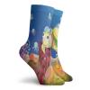GULTMEE Funny Compression Socks Women and Men,Funny Cartoon Character Carrying Kids Underwater Coral Reef Octopus Nursery Design,Best for Circulation,Running,Athletic,Nurse,Travel, -12 inch view 2