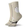GULTMEE Flying Birds Fashion Compression Socks,Two Birds On A Branch Singing,Performance Polyester Cushioned Athletic Crew Socks for Running,Athletic,Cream Black White -12 inch view 1